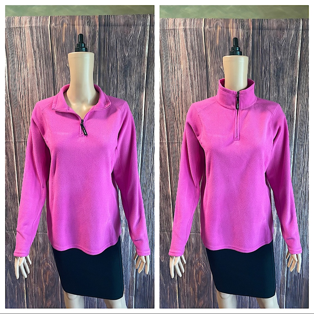 Kirkland Polartec size medium hot pink pullover fleece outdoor workout